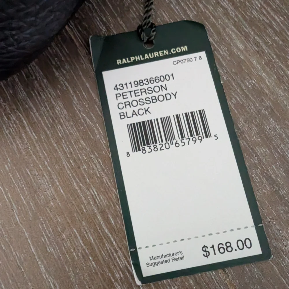 Ralph Lauren Black Leather Crossbody Bag - Picture 9 of 9